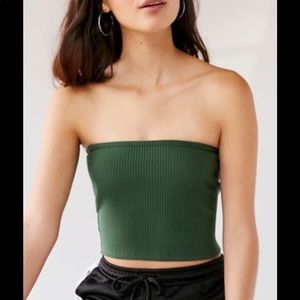 green urban outfitters ribbed knit tube top